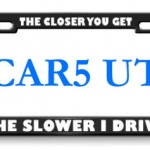 Funny Car License Plate Frames