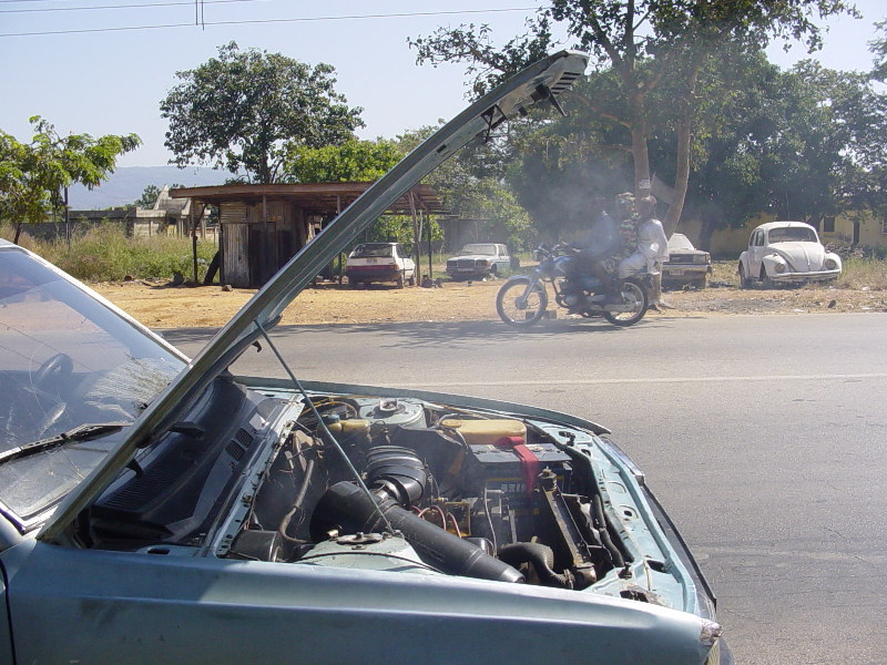 car prank with smoke engine