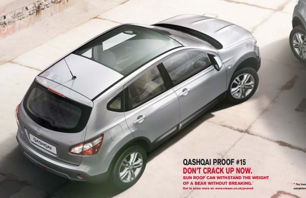 Nissan Qashqai Bear-Proof Sunroof