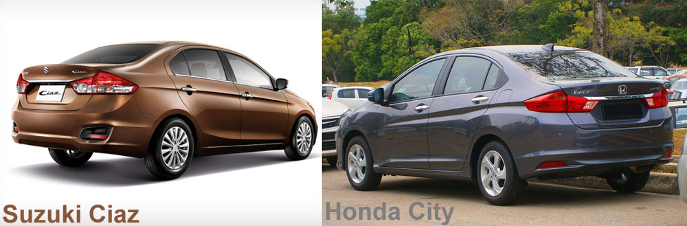 Suzuki Ciaz vs Honda City